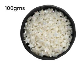 Cuentas plasticas estrellas perladas